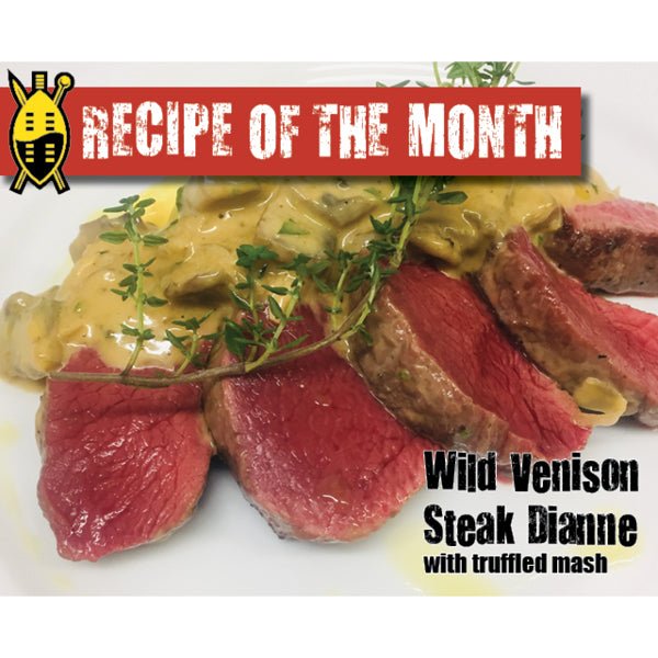 Wild Venison Steak Dianne with truffled mash