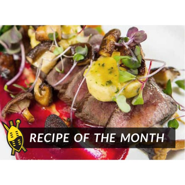 Venison with Beetroot Puree