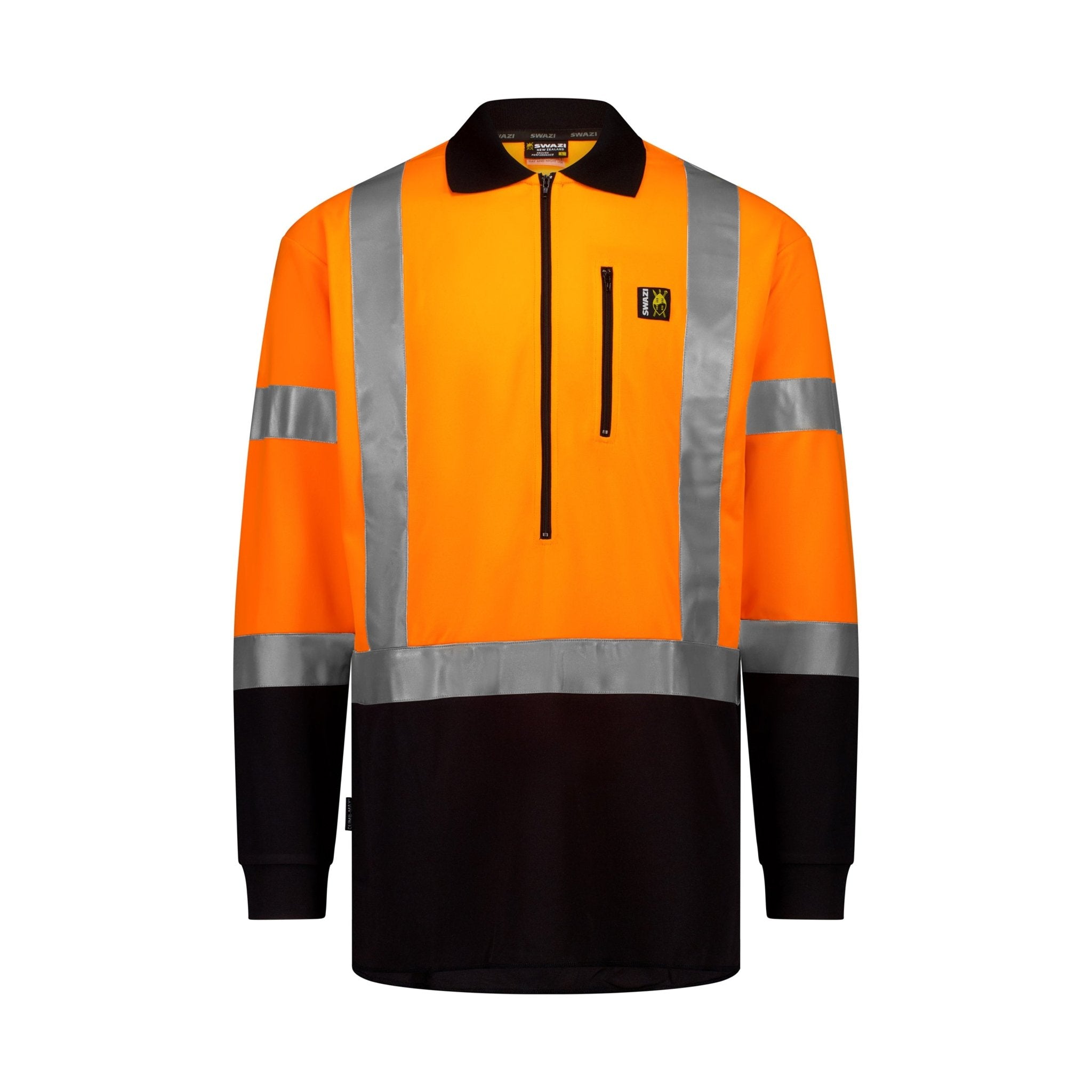 HI-VIS CLIMB-MAX REFLECTIVE LONG SLEEVE POLO