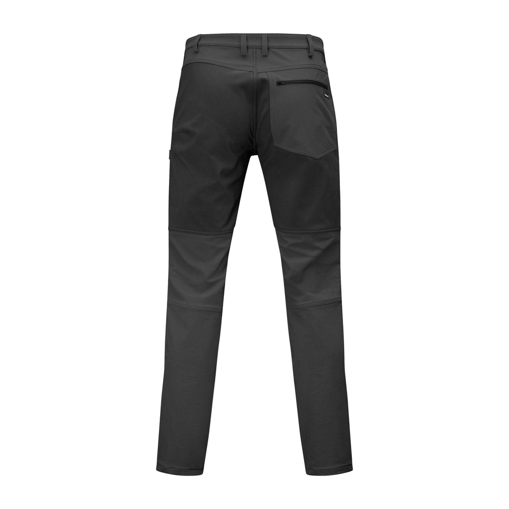 Swazi Ranger Pants back view in Ironsand with reinforced seat and zip pocket
