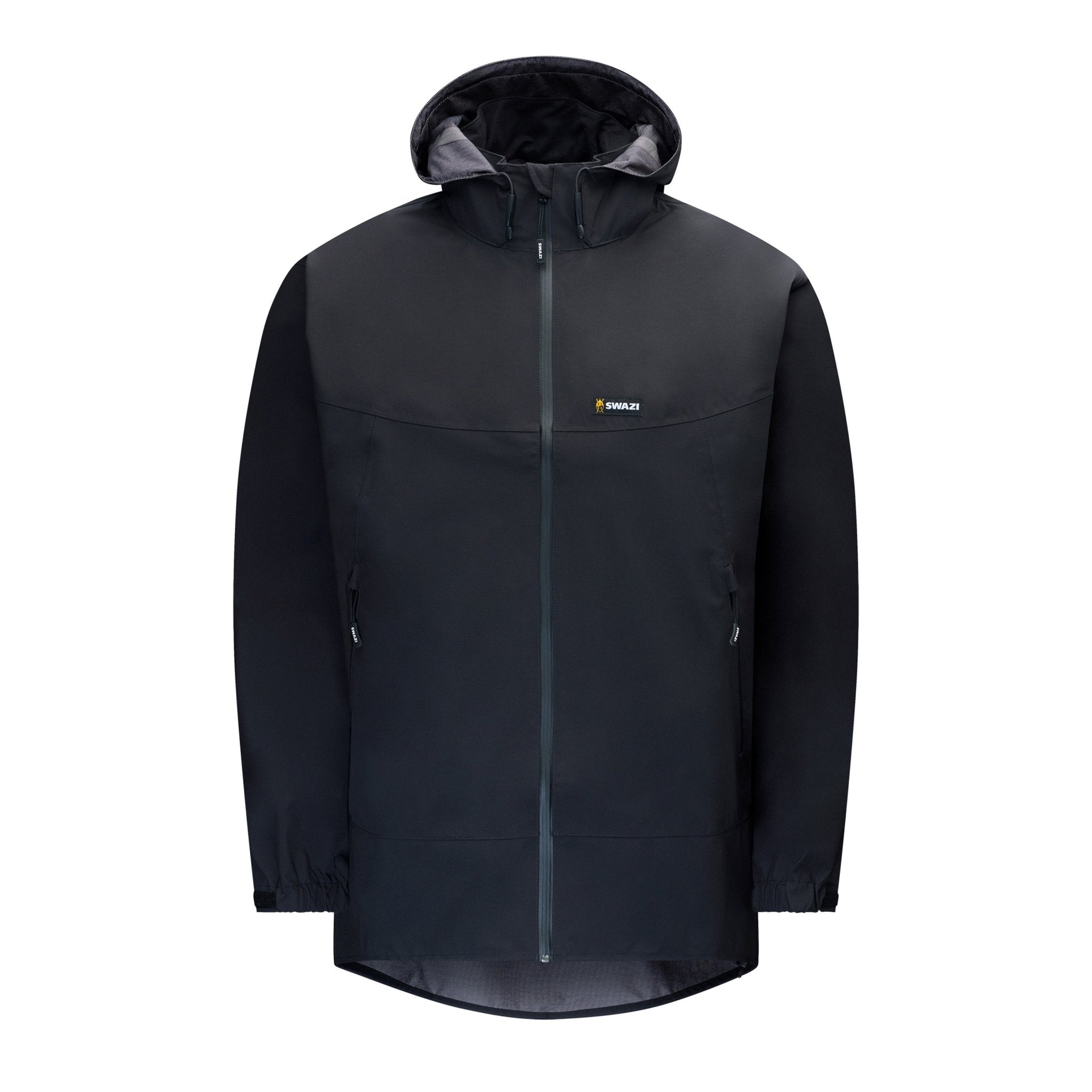 Swazi Sentinel Ultralite Jacket in black – lightweight waterproof outdoor jacket
