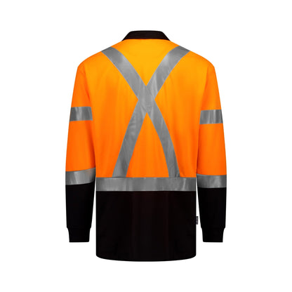 HI-VIS CLIMB-MAX REFLECTIVE LONG SLEEVE POLO