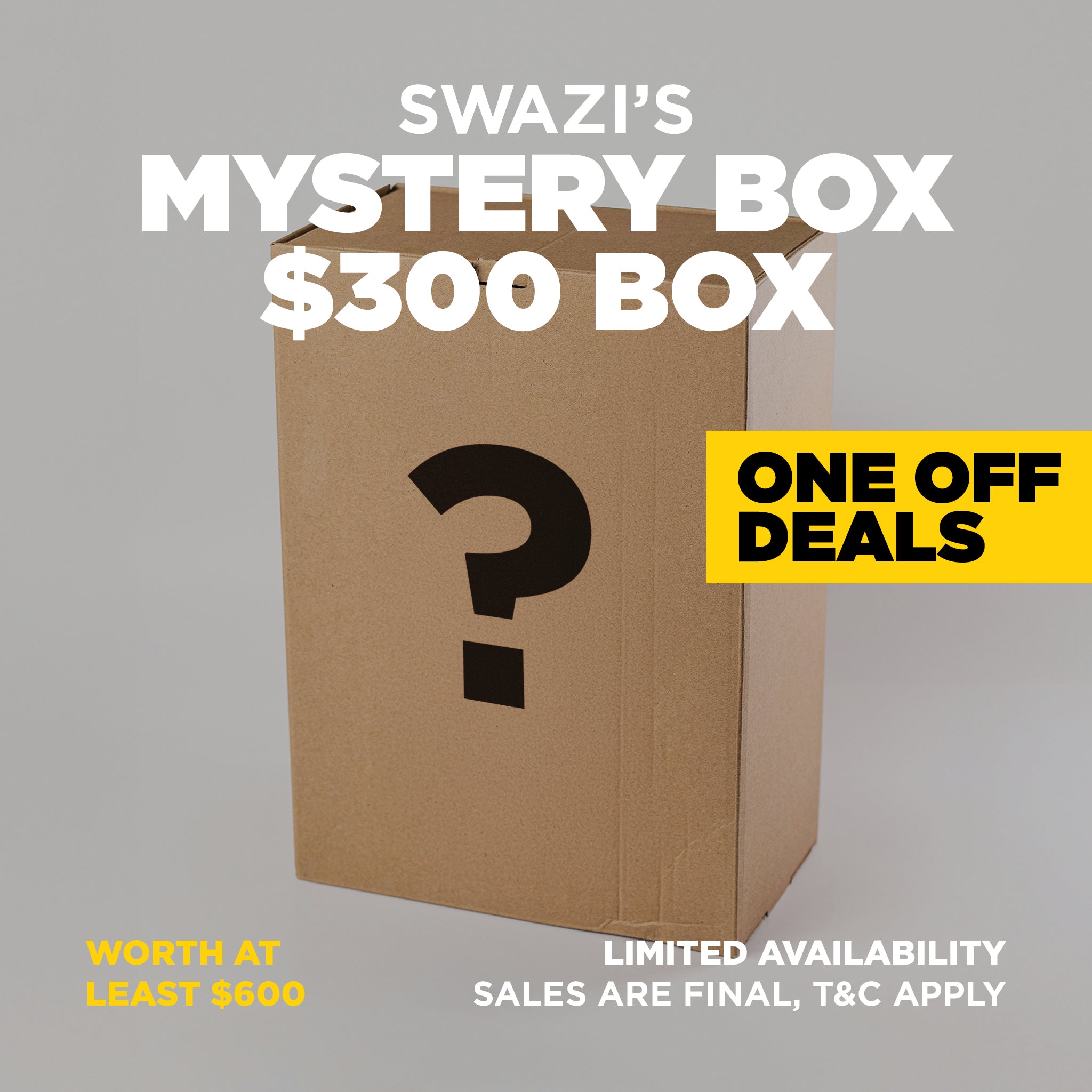 SWAZI MYSTERY BOX - $300 RRP $600