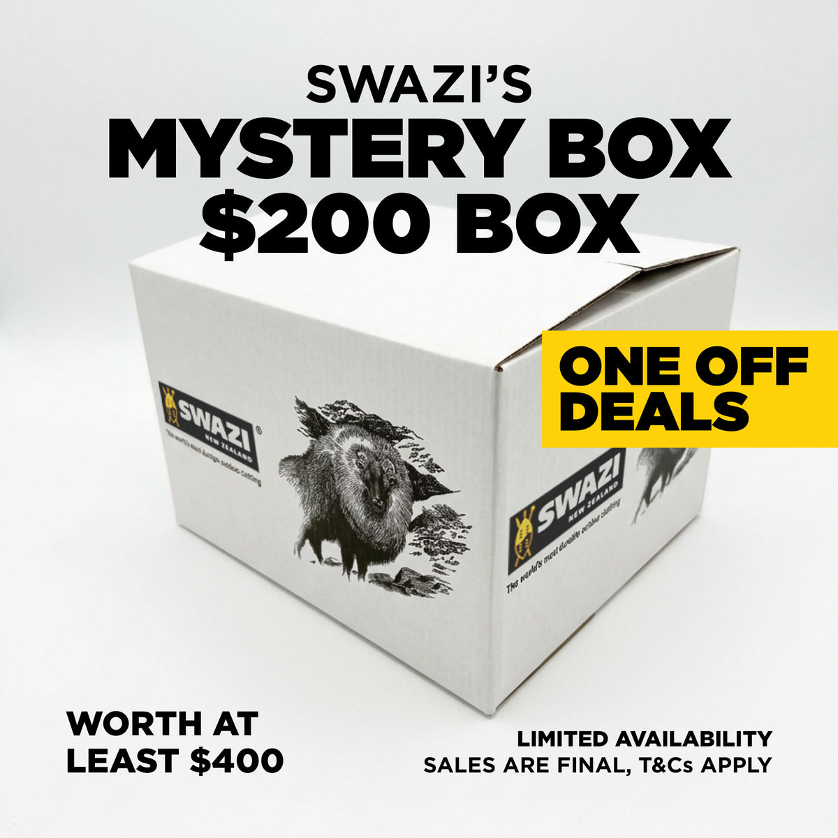 SWAZI MEN'S MYSTERY BOX - $200 RRP $400